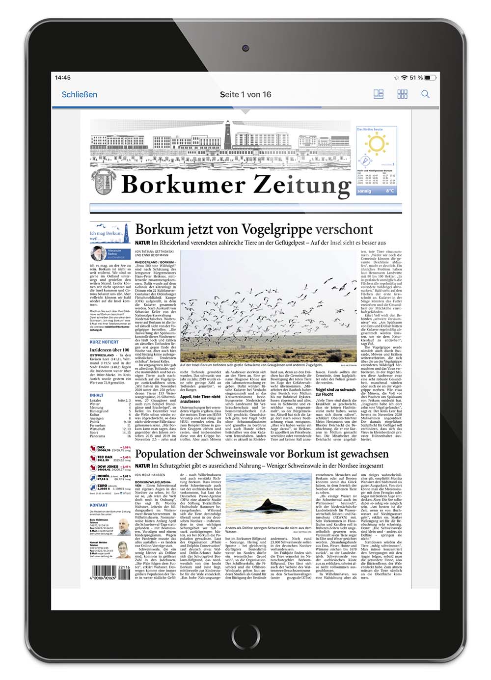 Das E-Paper der BZ